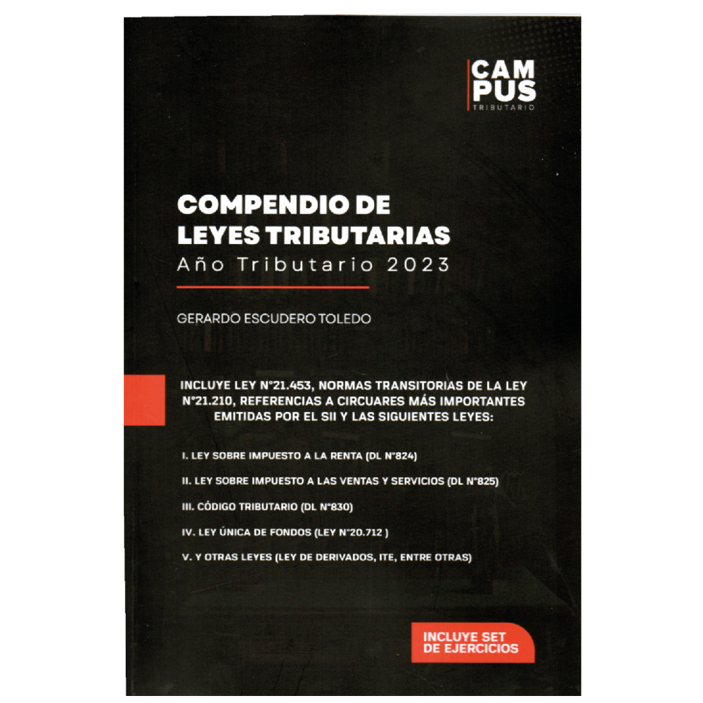 Compendio De Leyes Tributarias AÑo Tributario 2023 Editorial Hammurabi